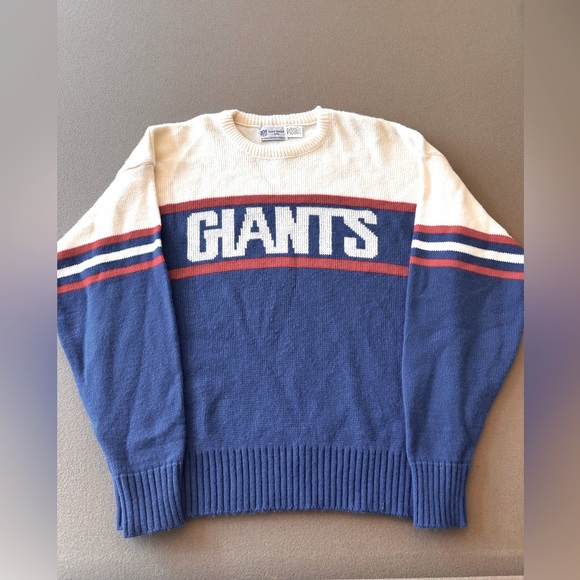 EUC Vintage NFL Cliff Engle NY Giants Knit Sweater